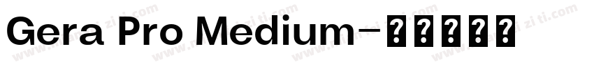 Gera Pro Medium字体转换